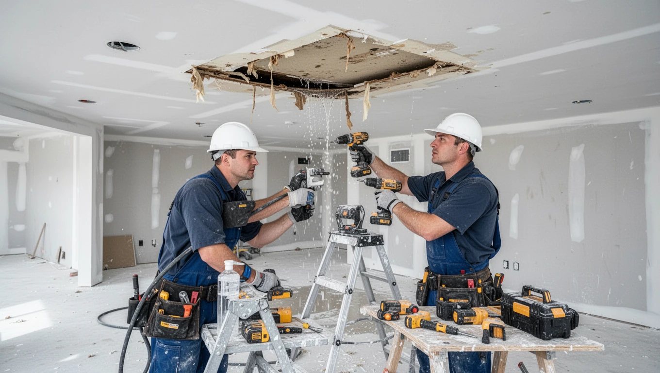 Ceiling Water Damage Repair