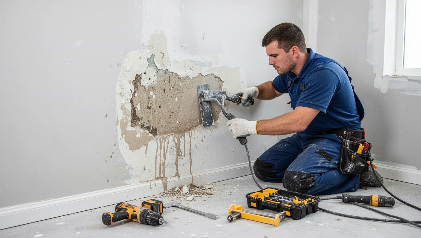 Wall Water Damage Repair