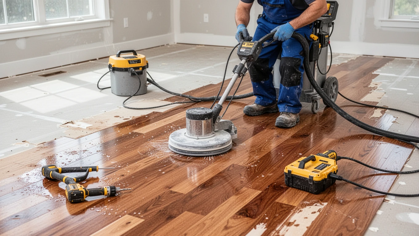 Hardwood Floor Drying