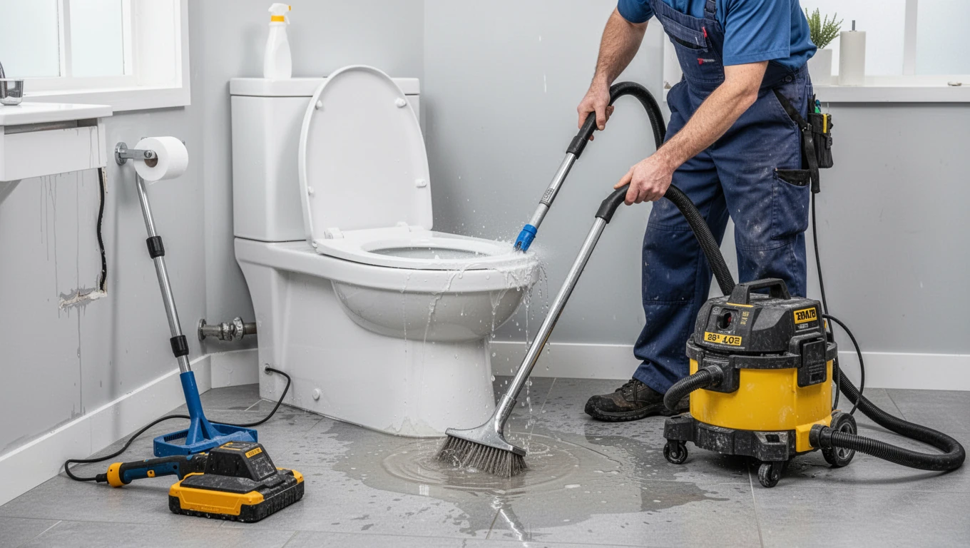 Toilet Overflow Cleanup